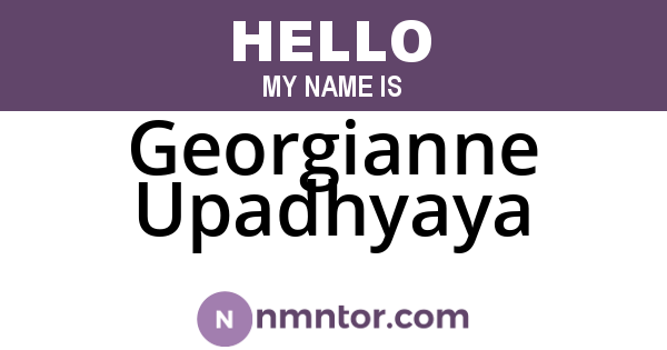 Georgianne Upadhyaya