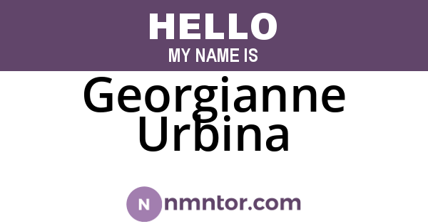 Georgianne Urbina