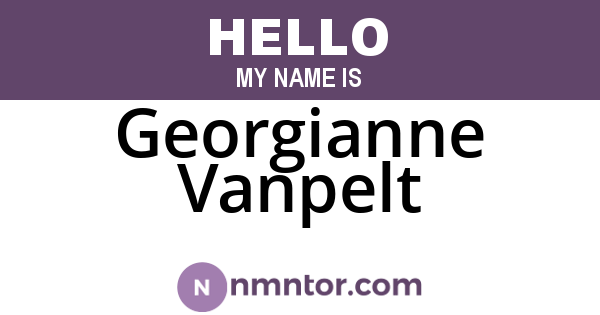 Georgianne Vanpelt
