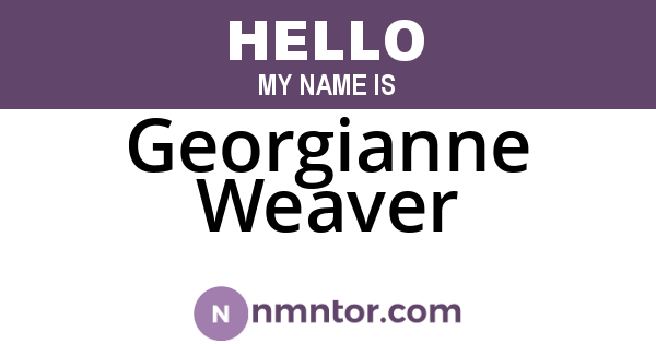 Georgianne Weaver