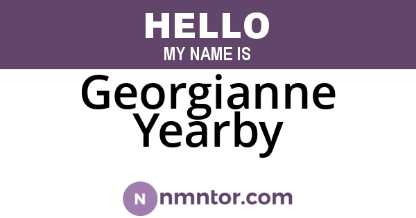 Georgianne Yearby