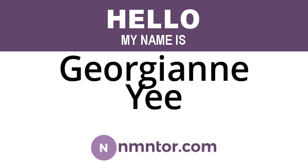 Georgianne Yee