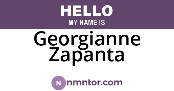 Georgianne Zapanta