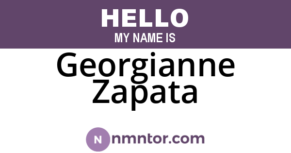 Georgianne Zapata