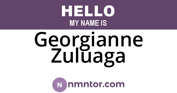 Georgianne Zuluaga