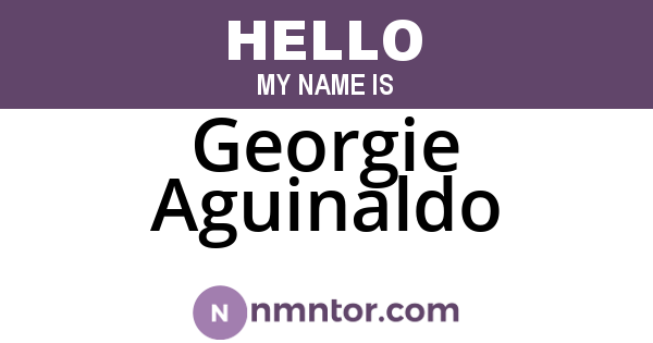 Georgie Aguinaldo