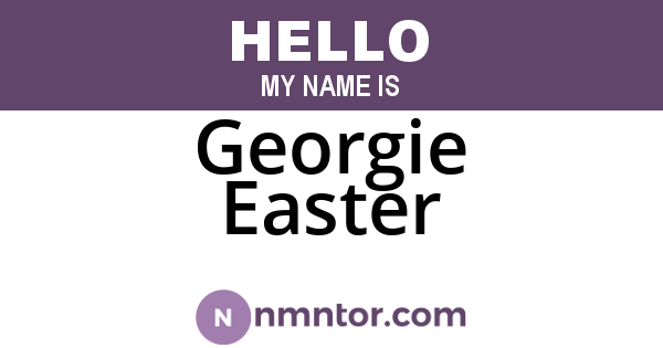 Georgie Easter