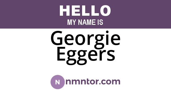 Georgie Eggers