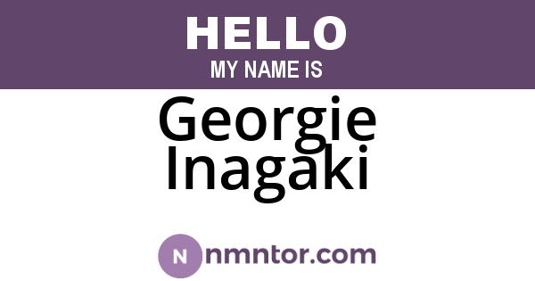 Georgie Inagaki