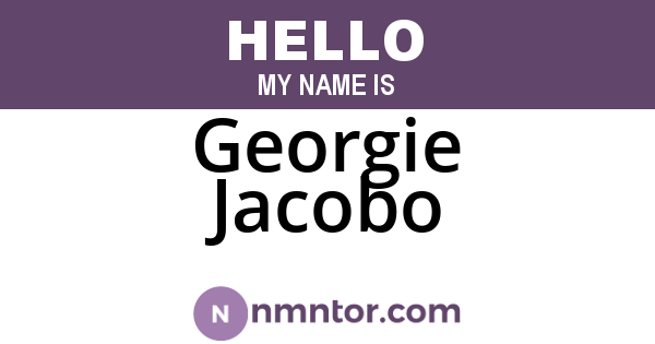 Georgie Jacobo