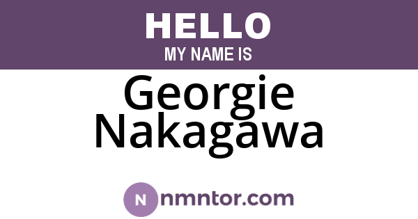 Georgie Nakagawa