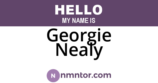 Georgie Nealy