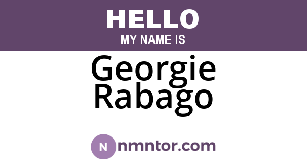 Georgie Rabago