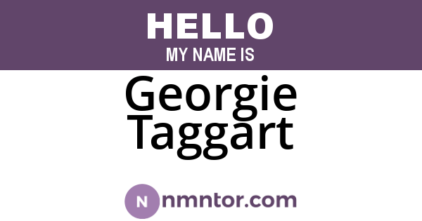 Georgie Taggart