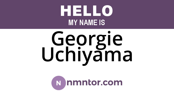 Georgie Uchiyama
