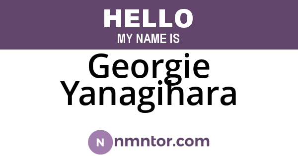 Georgie Yanagihara