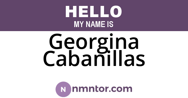 Georgina Cabanillas