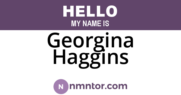 Georgina Haggins