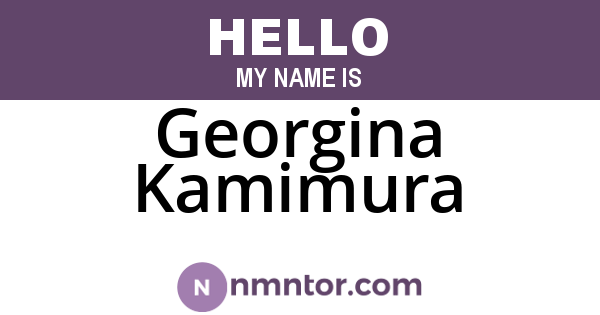 Georgina Kamimura
