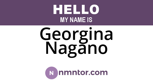 Georgina Nagano