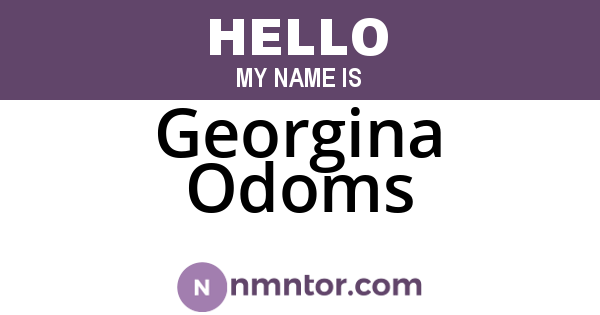Georgina Odoms