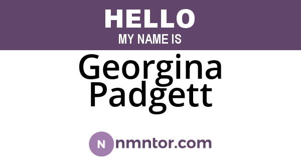 Georgina Padgett