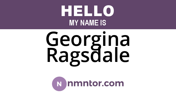 Georgina Ragsdale