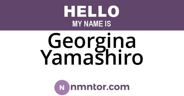 Georgina Yamashiro