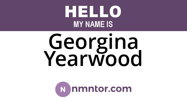 Georgina Yearwood