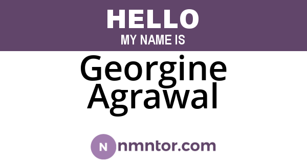 Georgine Agrawal