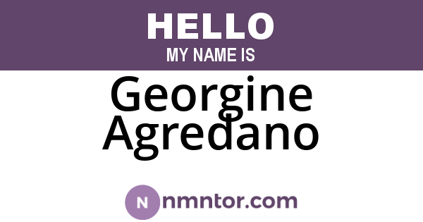 Georgine Agredano