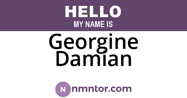 Georgine Damian