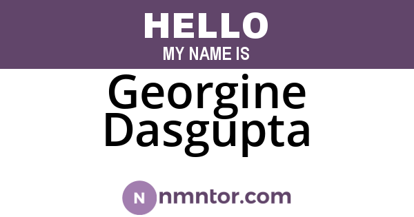 Georgine Dasgupta