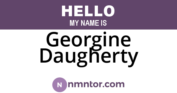 Georgine Daugherty