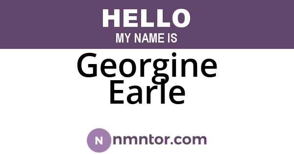 Georgine Earle