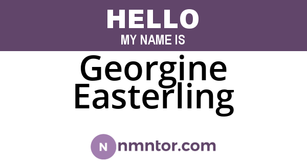 Georgine Easterling