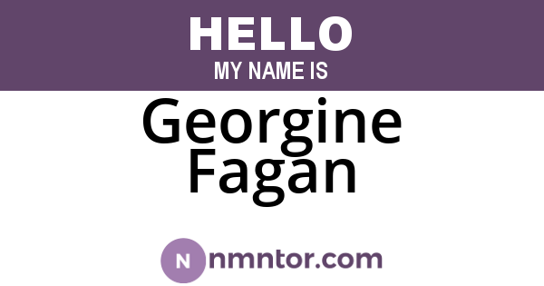Georgine Fagan