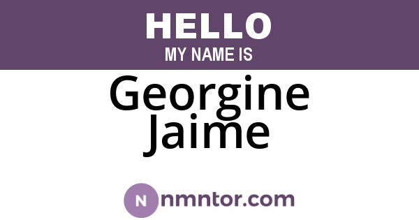 Georgine Jaime
