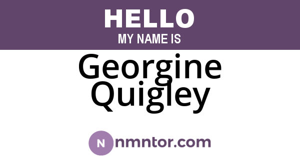 Georgine Quigley