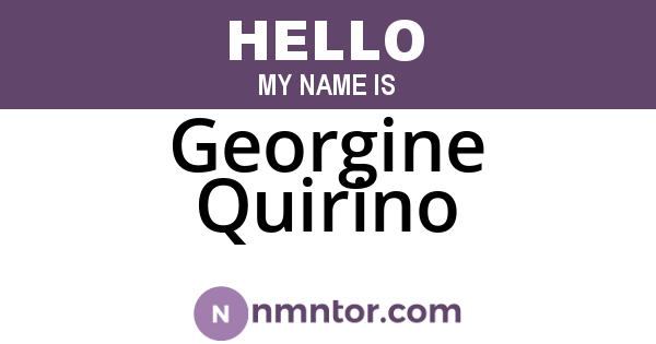 Georgine Quirino