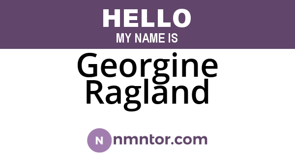Georgine Ragland