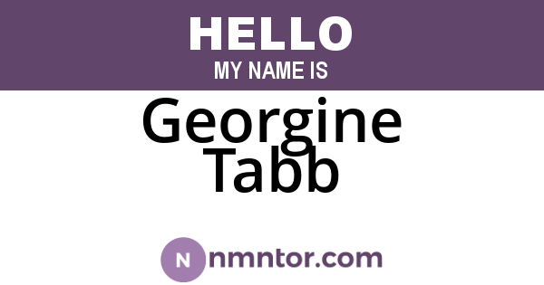 Georgine Tabb
