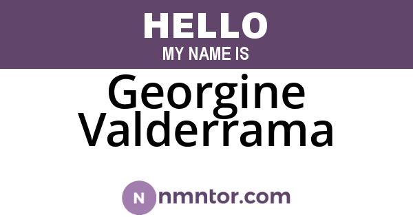 Georgine Valderrama