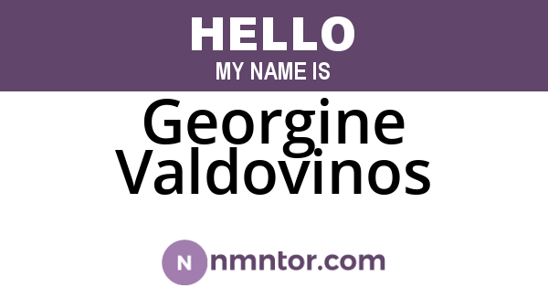 Georgine Valdovinos