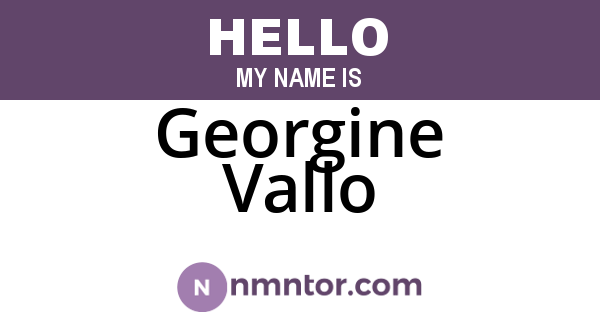 Georgine Vallo