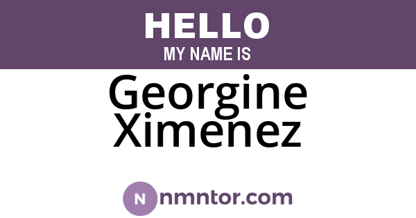 Georgine Ximenez