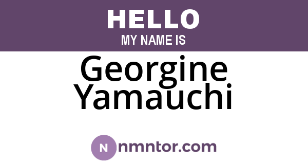 Georgine Yamauchi