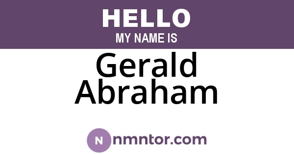Gerald Abraham
