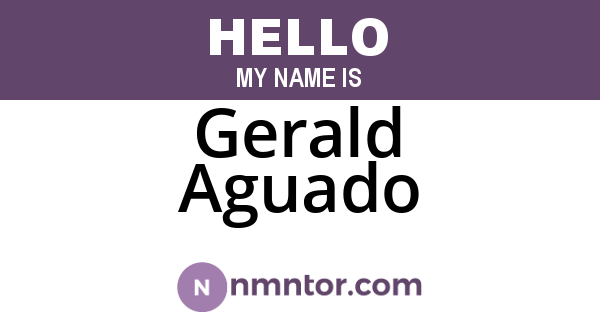 Gerald Aguado