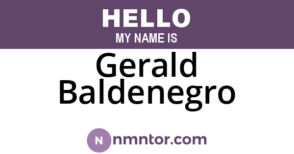 Gerald Baldenegro